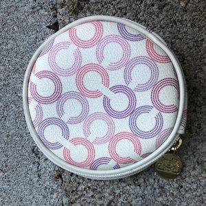 Coach round coin purse